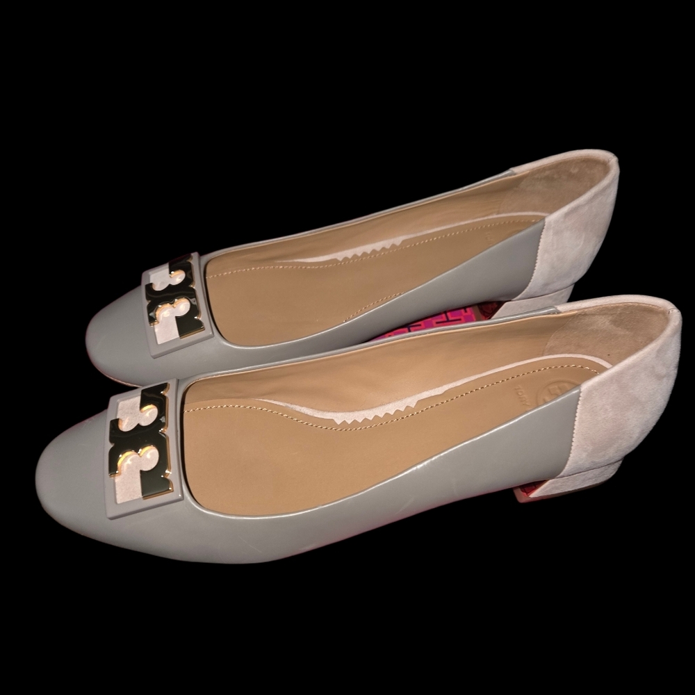 Tory Burch Gigi 20mm Suede Blocks sz 9 1/2 - Picture 5 of 5